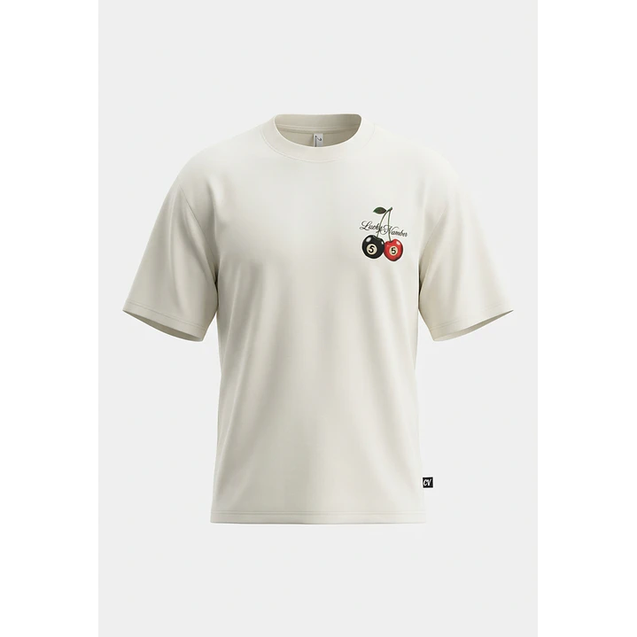 Polera Lucky Number Lolo Blanco 2
