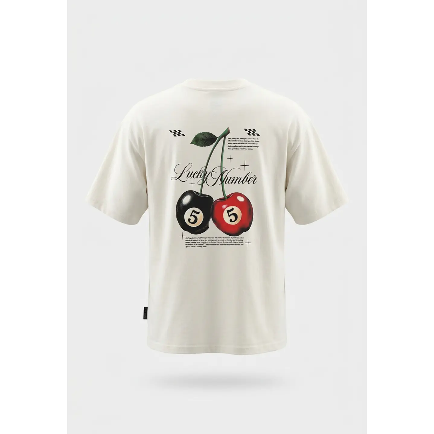 Polera Lucky Number Lolo Blanco 1