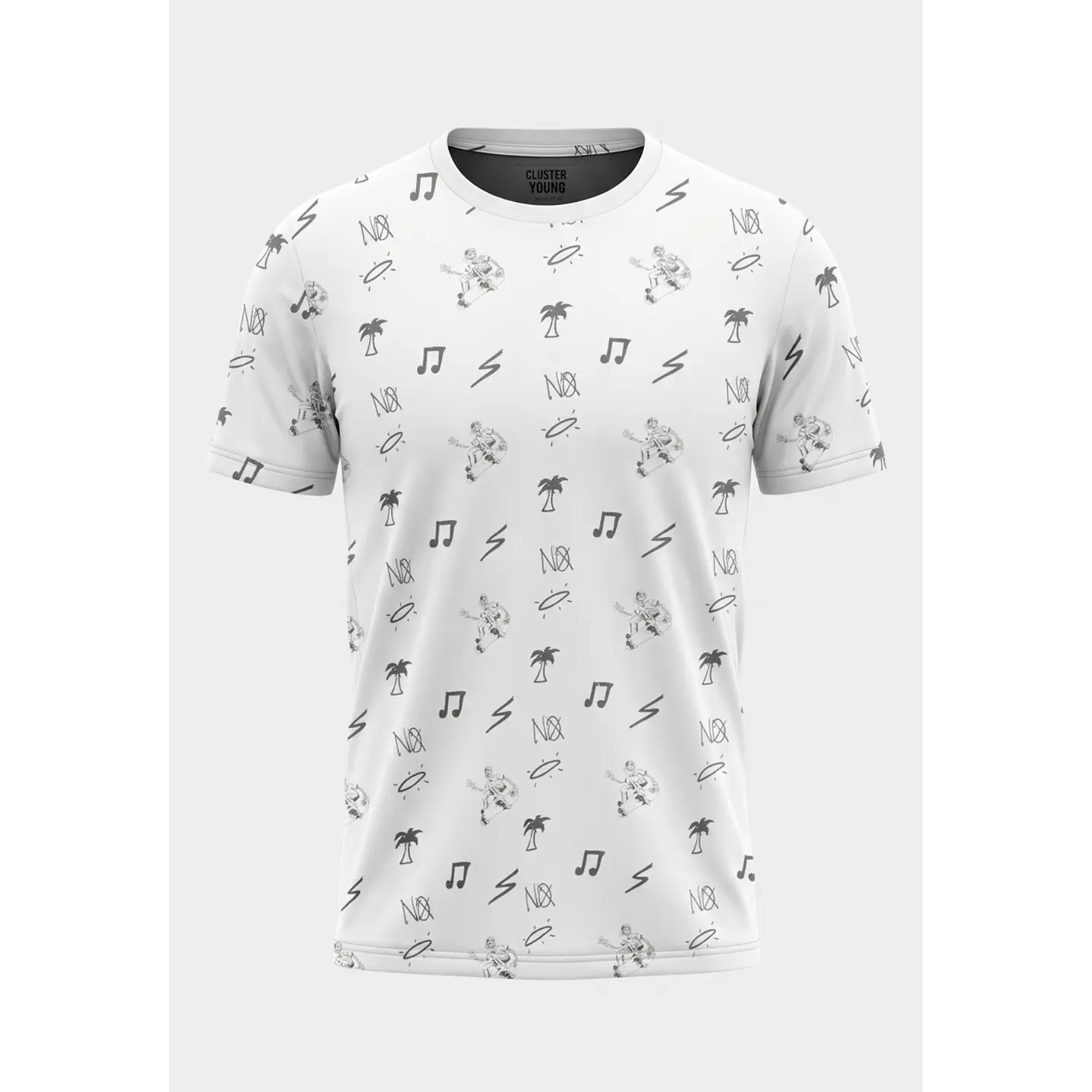 Polera Calavera Lolo Blanco 1