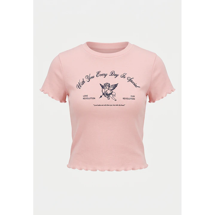 Polera Coquette Lola Coral 1