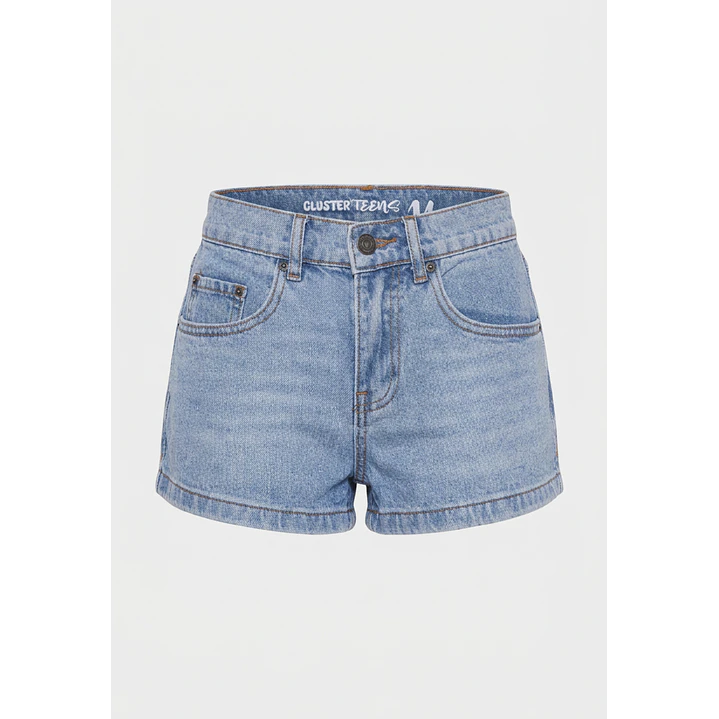 Short Denim Leopardo Lola Azul 1