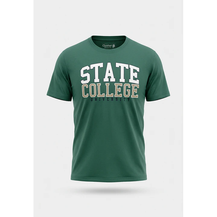 Polera College Niño Verde 1