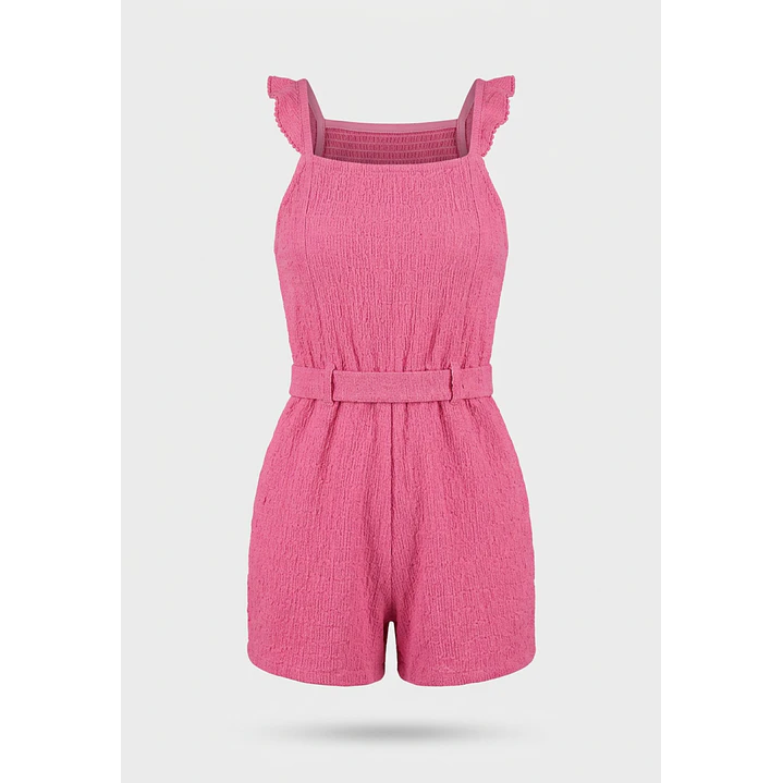 Enterito Botones Niña Rosado 2