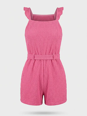 Enterito Botones Niña Rosado