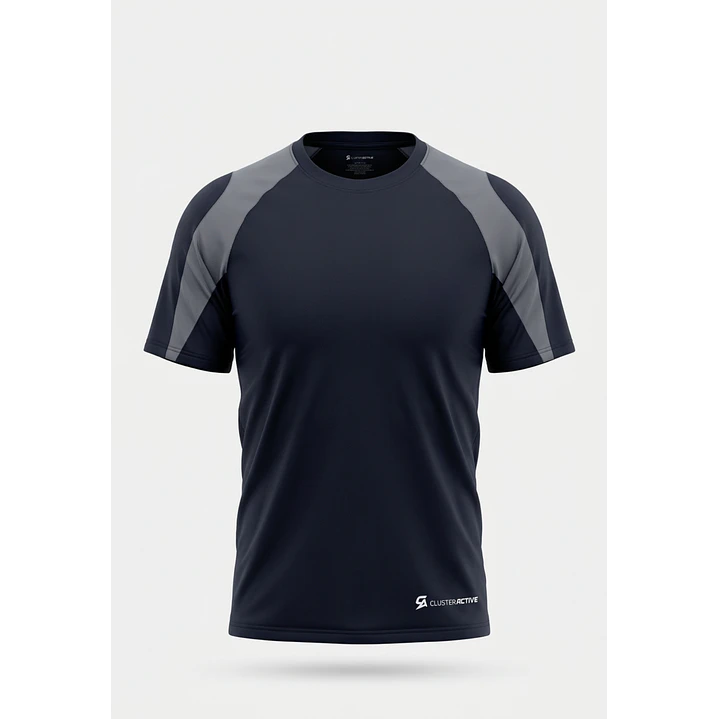 Polera Active Corte Hombre Gris 2