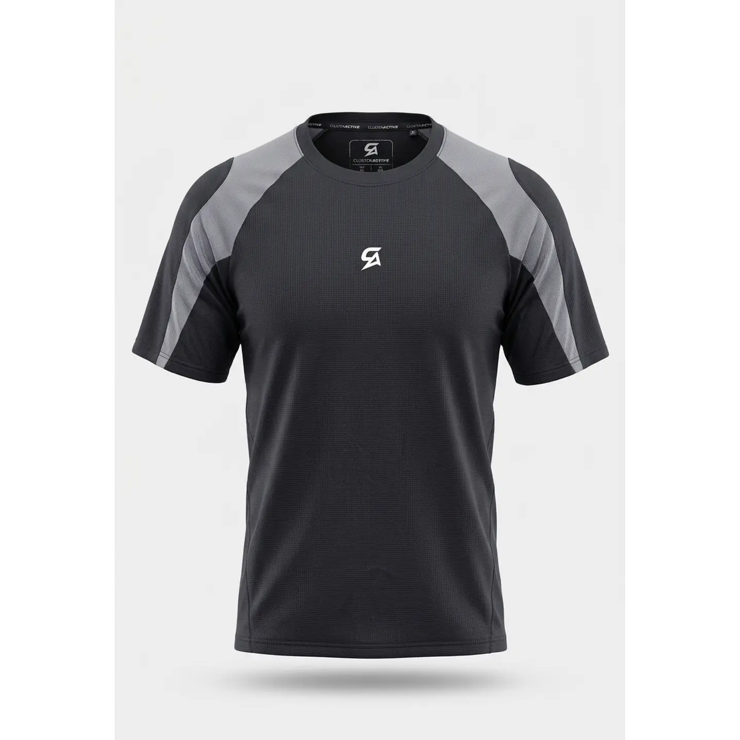 Polera Active Corte Hombre Gris 1