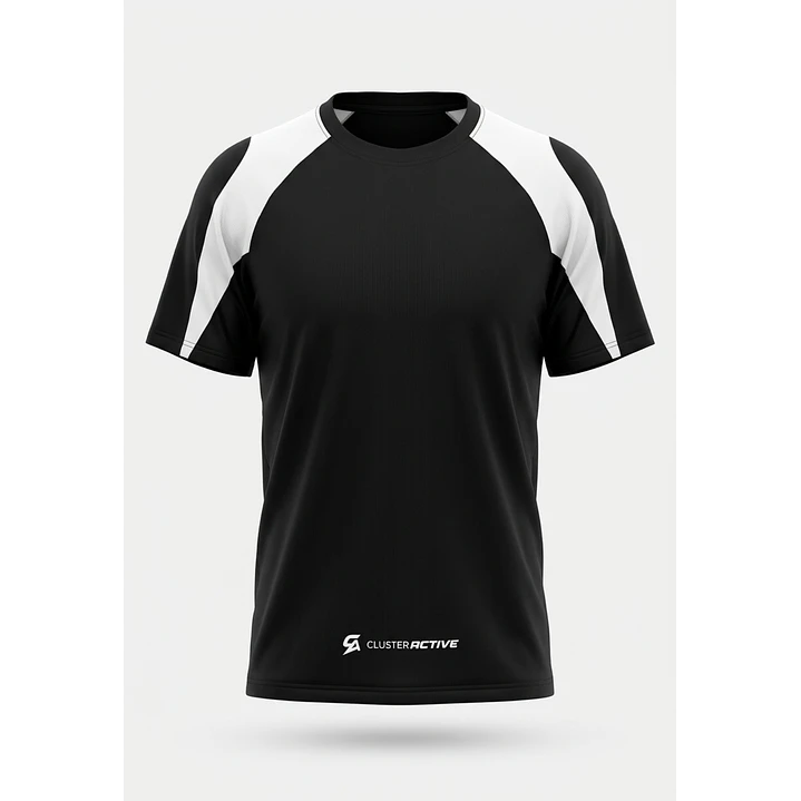 Polera Active Corte Hombre Negro 2