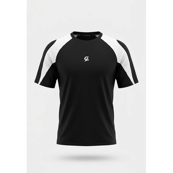 Polera Active Corte Hombre Negro 1