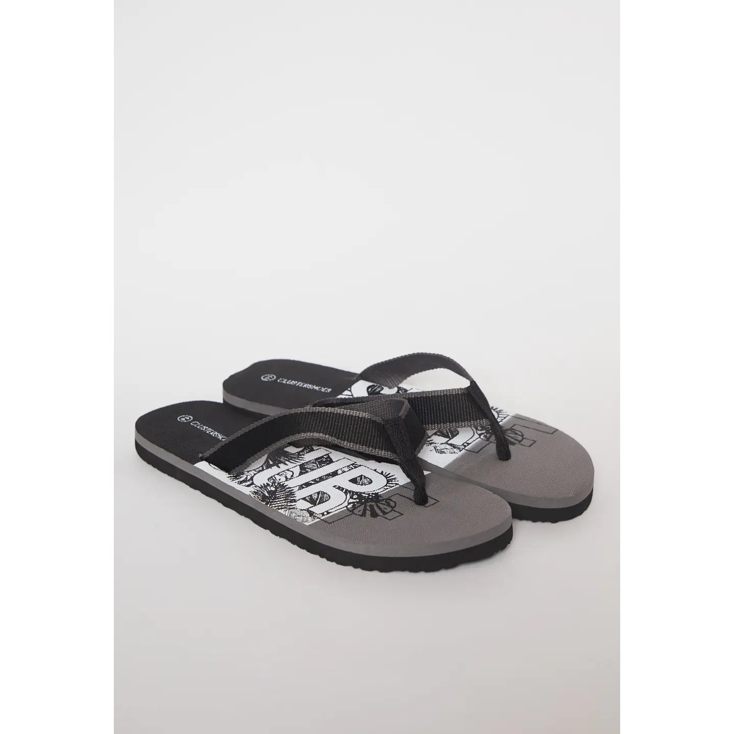 Hawaiana Tela Hombre Gris 1