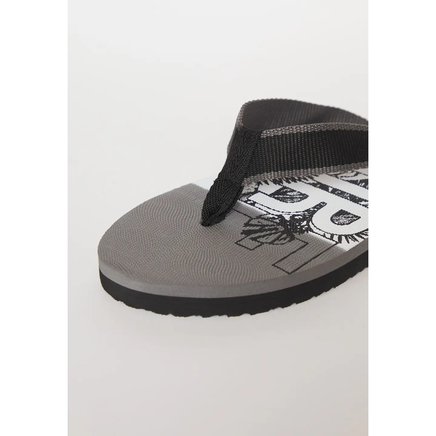 Hawaiana Tela Hombre Gris 3