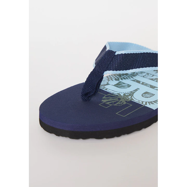 Hawaiana Tela Hombre Azul 3