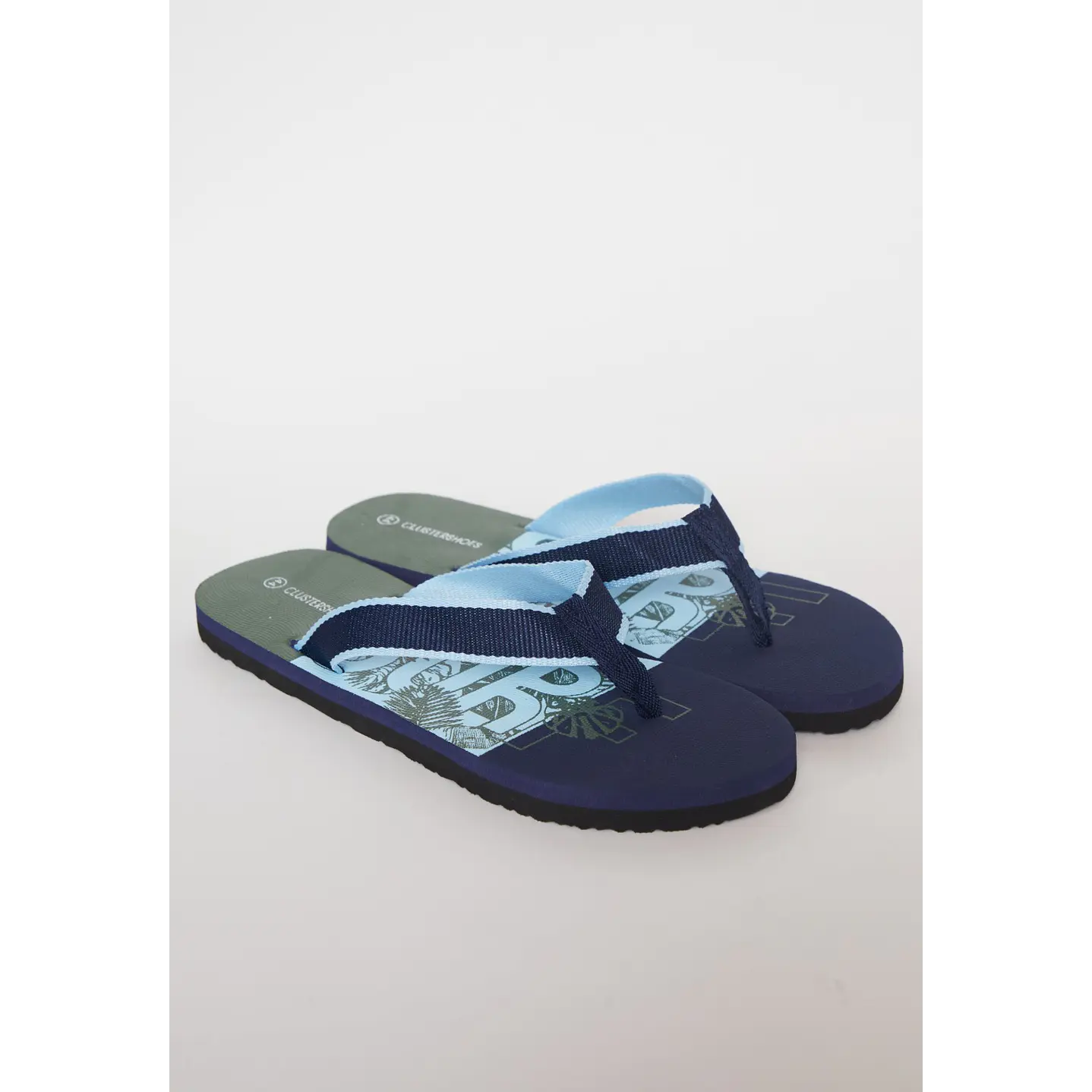 Hawaiana Tela Hombre Azul 1