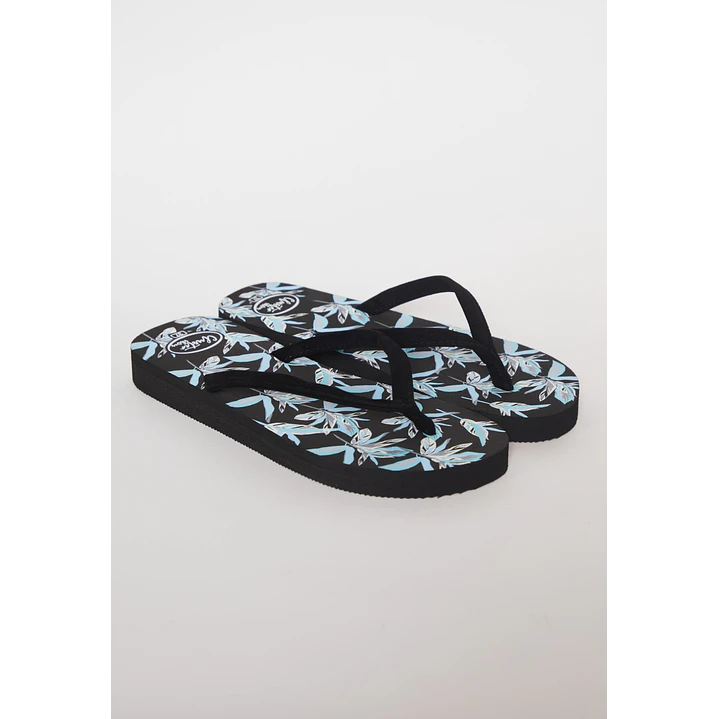 Hawaiana Tela Mujer Negro 1