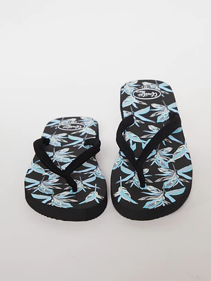 Hawaiana Tela Mujer Negro