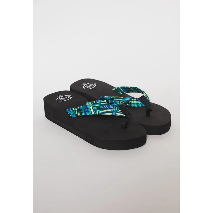Hawaiana Tela Mujer Azul 1