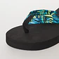 Hawaiana Tela Mujer Azul - Miniatura 3