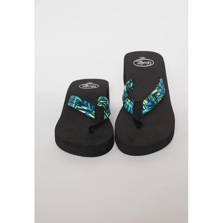 Hawaiana Tela Mujer Azul 2