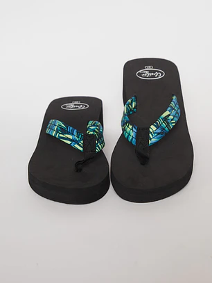 Hawaiana Tela Mujer Azul