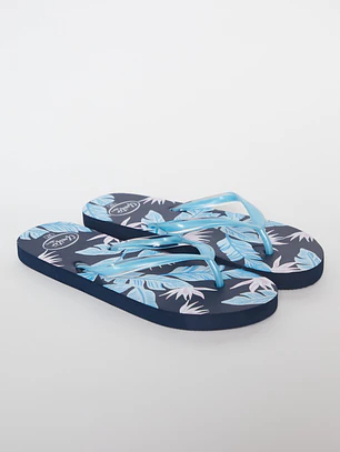 Hawaiana Hojas Mujer Celeste