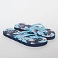 Hawaiana Hojas Mujer Celeste - Miniatura 1