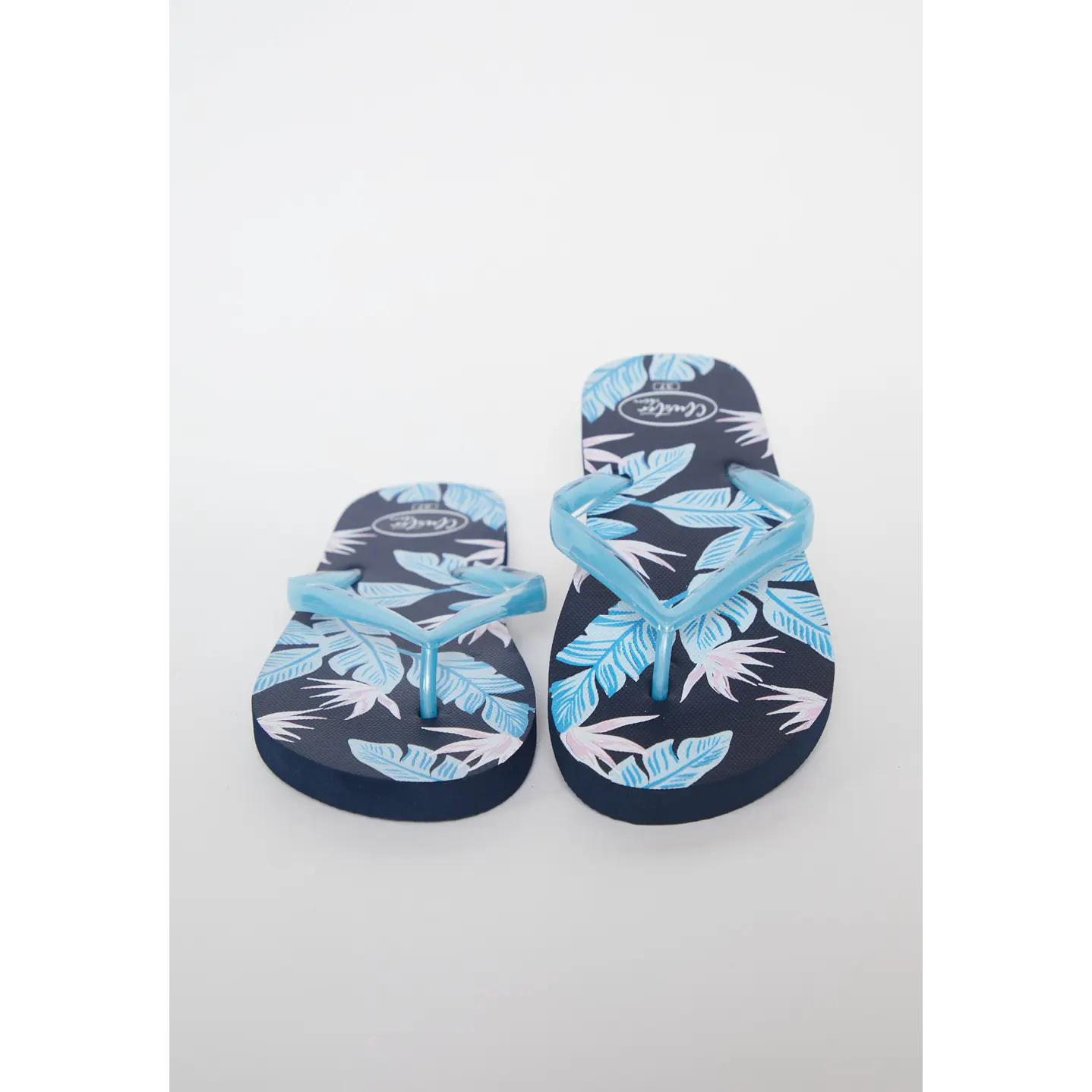 Hawaiana Hojas Mujer Celeste 3