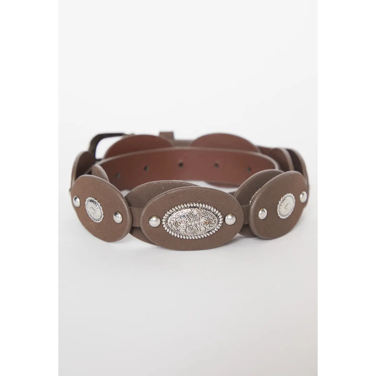 Cinturón Circulo Mujer Café 2