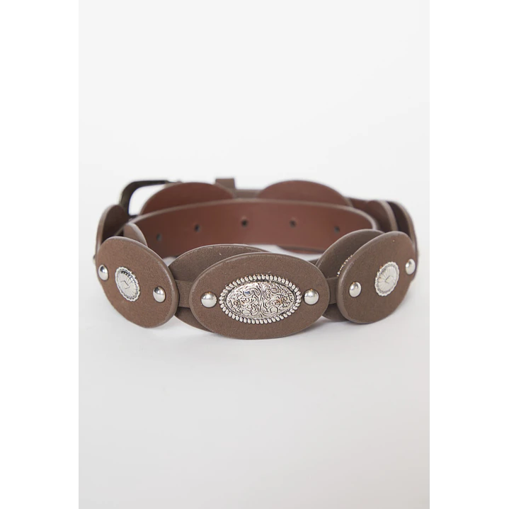 Cinturón Circulo Mujer Café 2