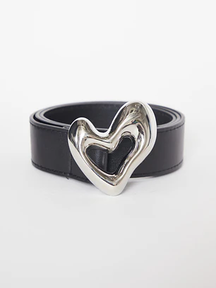 Cinturón Heart  Mujer Negro