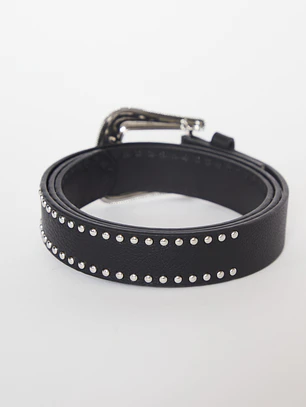 Cinturón Tachas  Mujer Negro