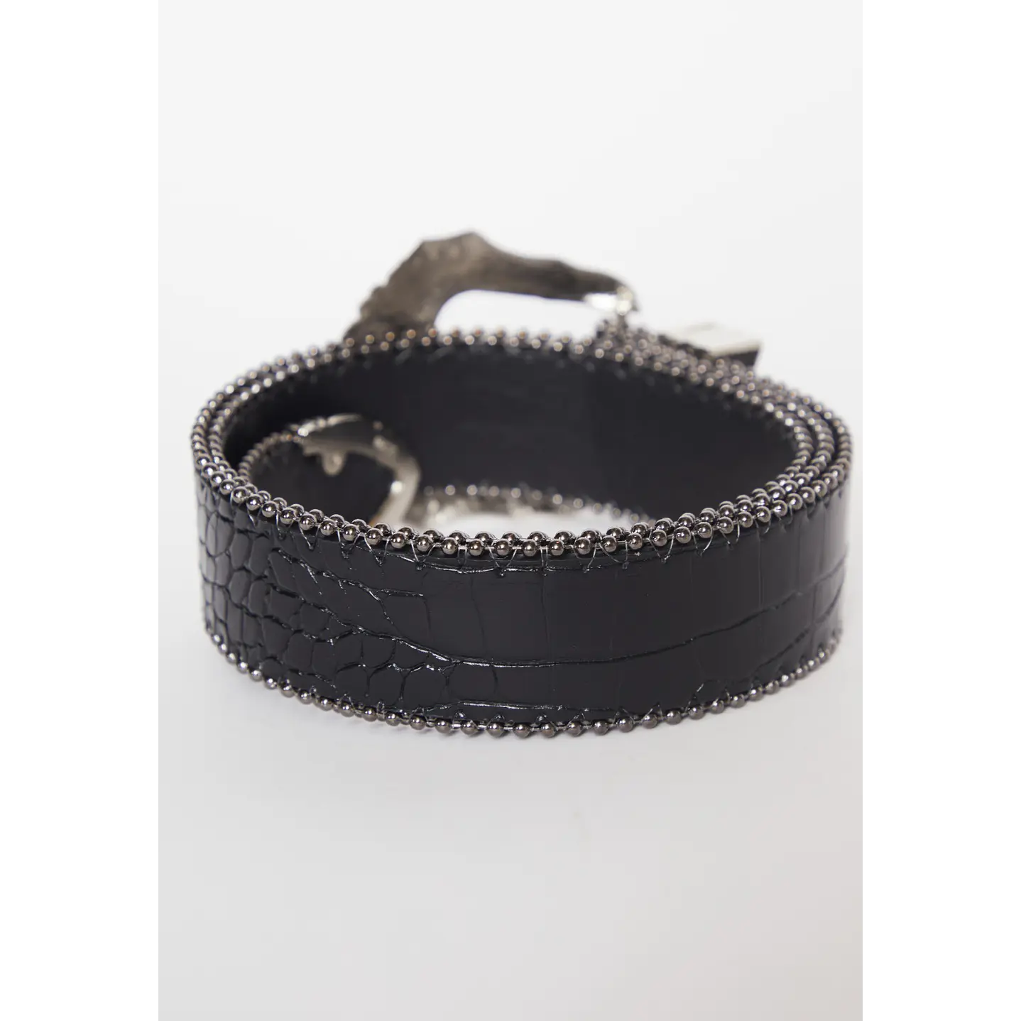 Cinturón Hebilla Flor  Mujer Negro 3