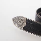 Cinturón Hebilla Flor  Mujer Negro - Miniatura 2