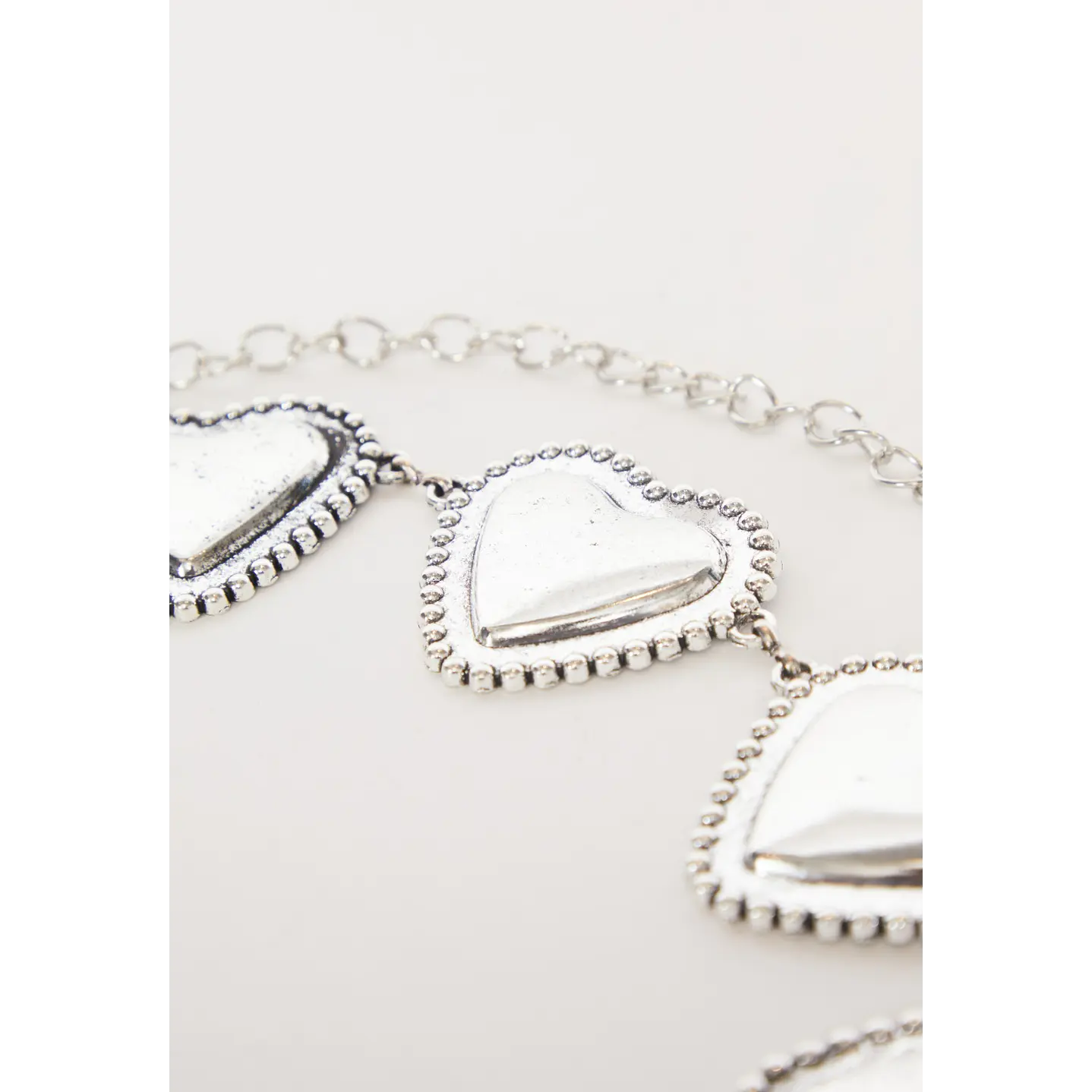 Cinturón Cadena  Heart Mujer Plateado 2