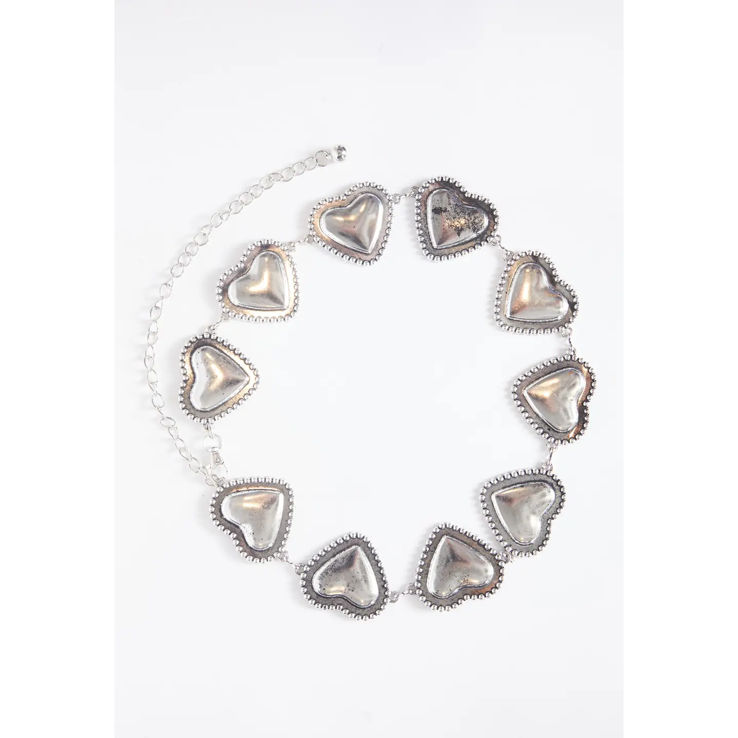 Cinturón Cadena  Heart Mujer Plateado 1