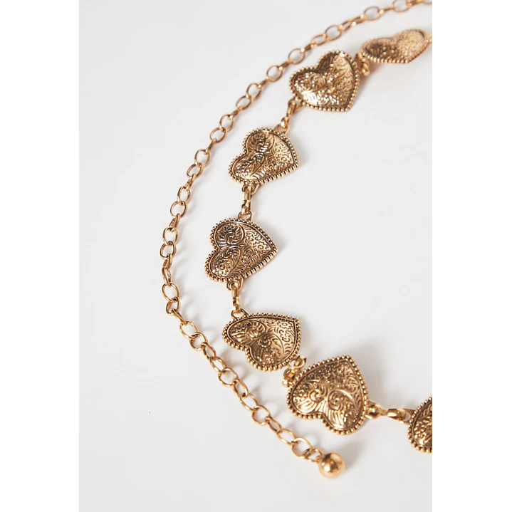 Cinturón Cadena  Heart Mujer Oro 2