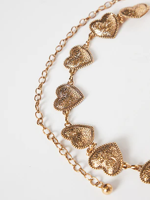 Cinturón Cadena  Heart Mujer Oro