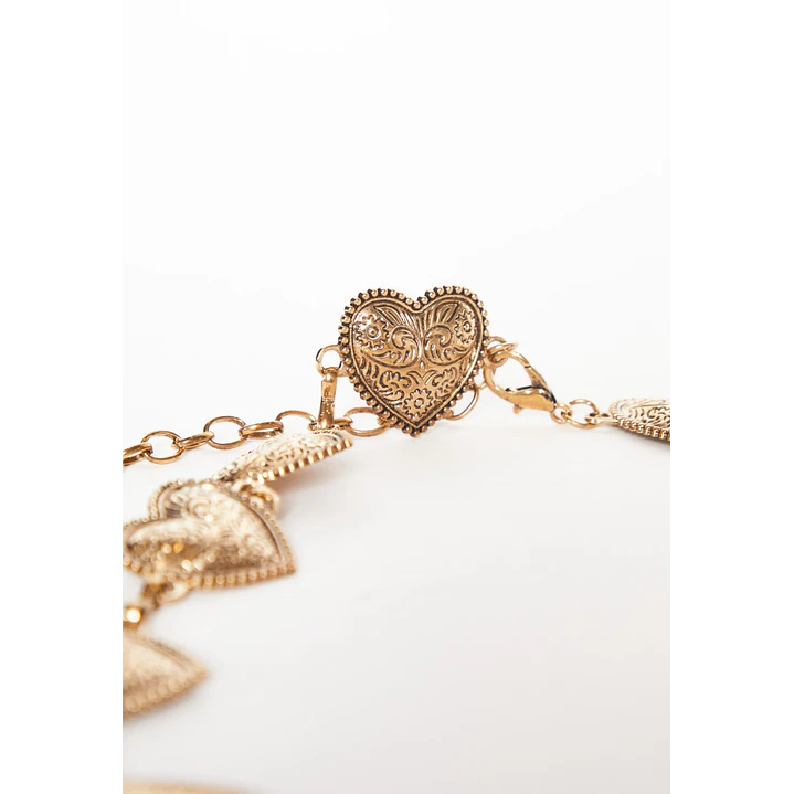 Cinturón Cadena  Heart Mujer Oro 3