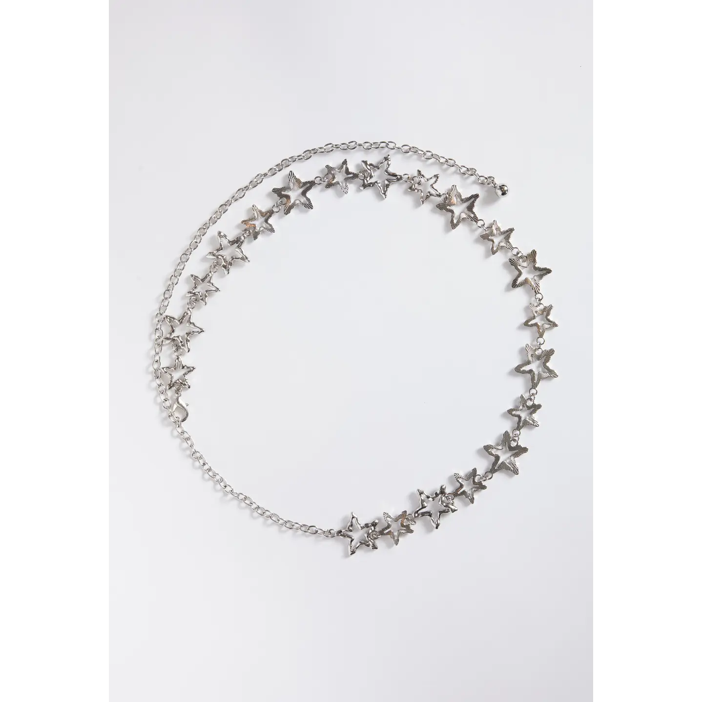 Cinturón Cadena Estrella  Mujer Plateado 2