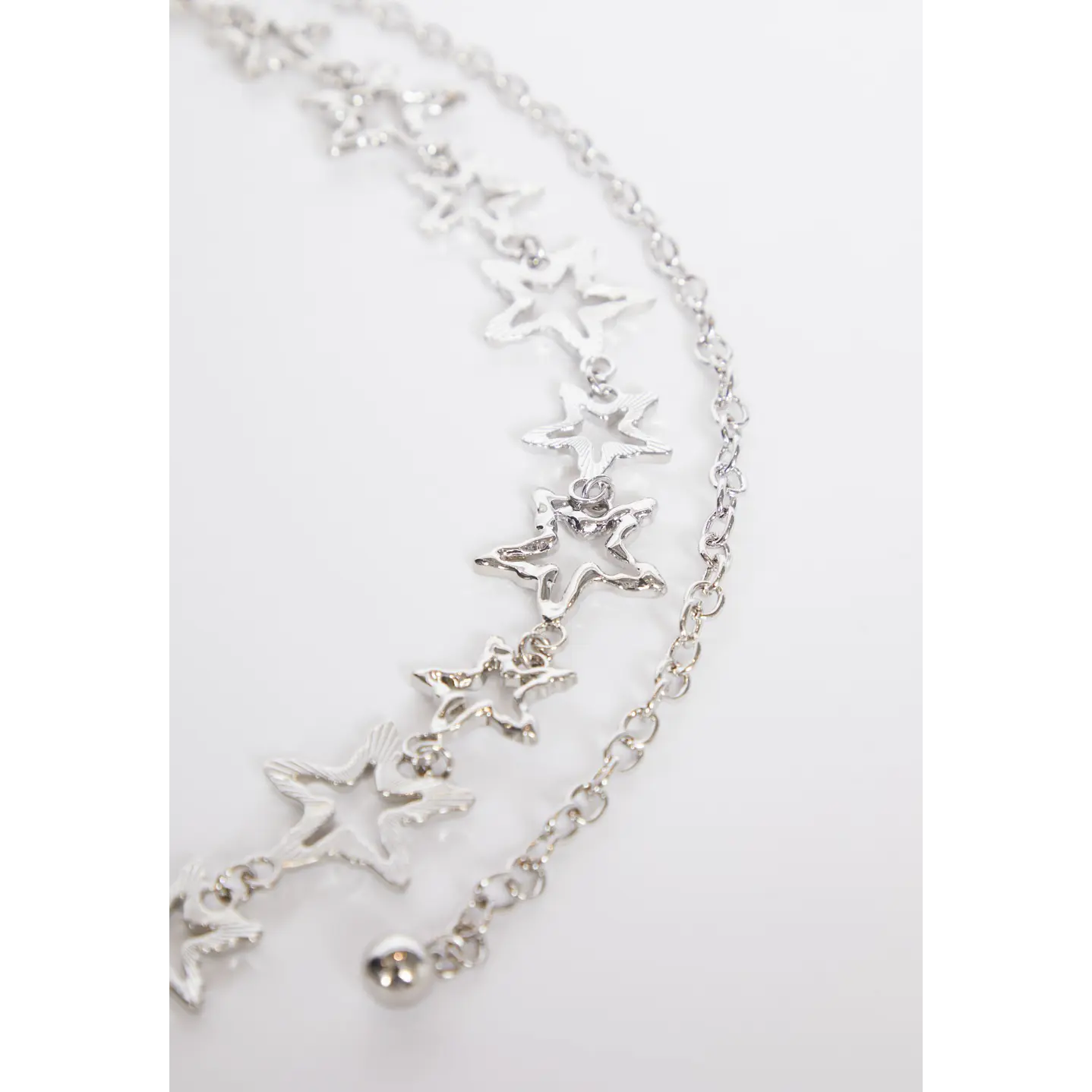 Cinturón Cadena Estrella  Mujer Plateado 3