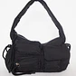 Cartera Tela Bolsillos Mujer Negro - Miniatura 1