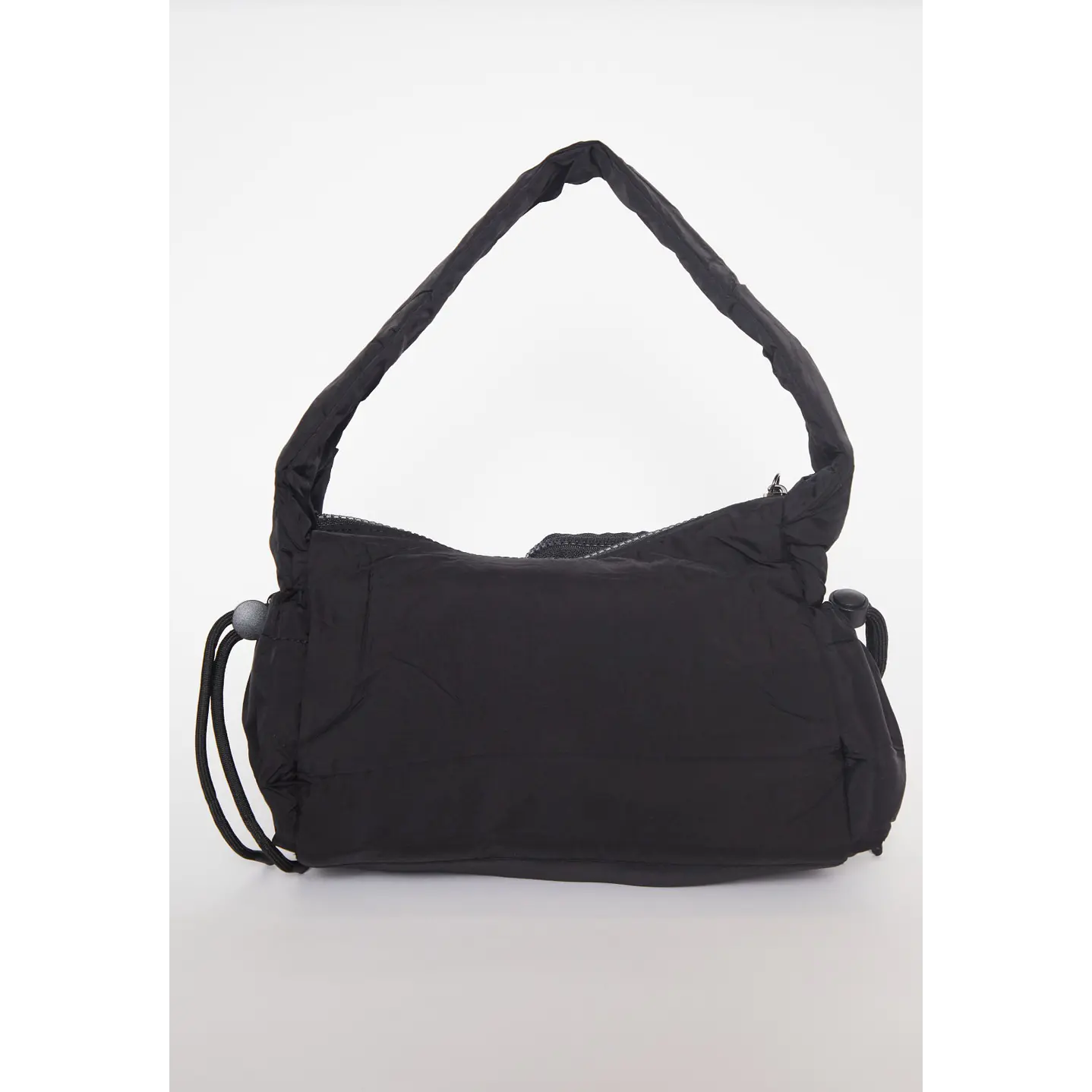 Cartera Tela Bolsillos Mujer Negro 2