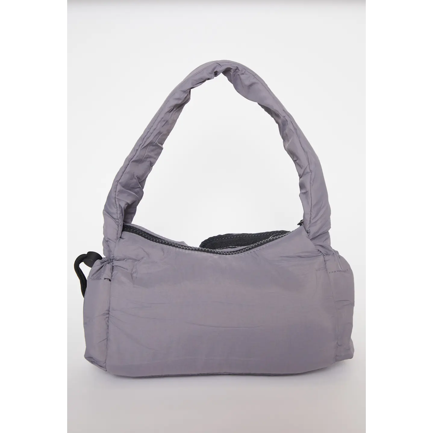 Cartera Tela Bolsillos Mujer Gris 1