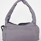 Cartera Tela Bolsillos Mujer Gris - Miniatura 1