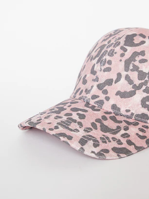 Gorro Animal Print Rosado