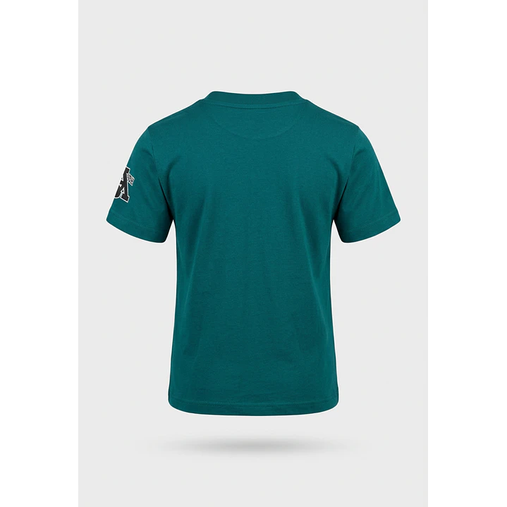Polera Básica Niño Petróleo  2