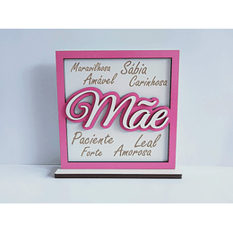 Placa "Mãe" com dedicatória