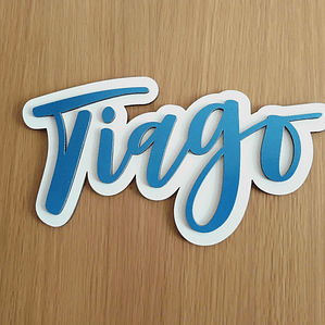 Placa de Nome Personalizado para Parede ou Porta