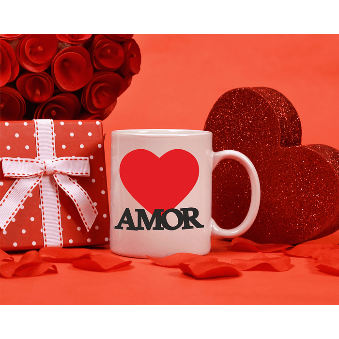 Caneca 'Amor' ou 'LOVE' para Namorados 1