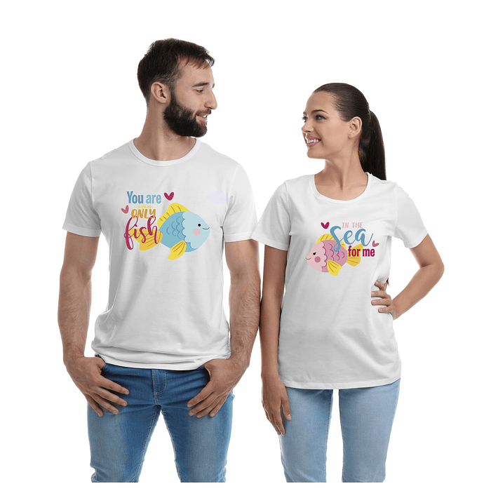 Par de T-shirts Namorados - 