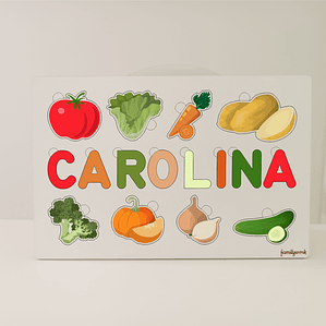 Puzzle Legumes personalizado com nome