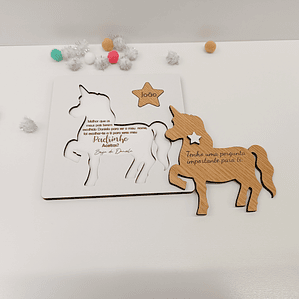 Convite Padrinhos (Unicórnio)